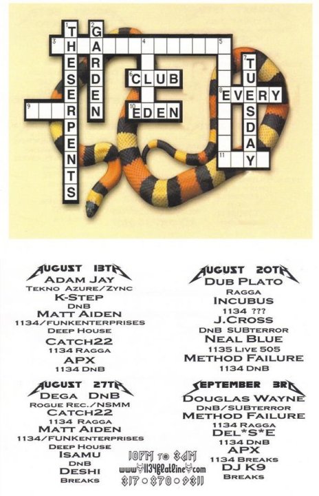 Serpents Garden @ Club Eden